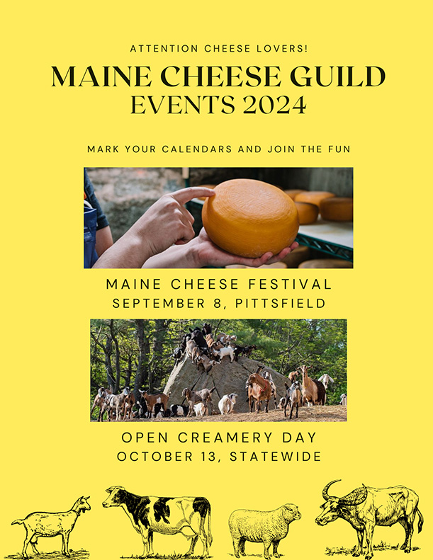 2024 EVENTS DATES ANNOUNCED Maine Cheese Guild