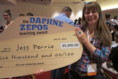 winner of the first Daphne Zepos Teaching Award 